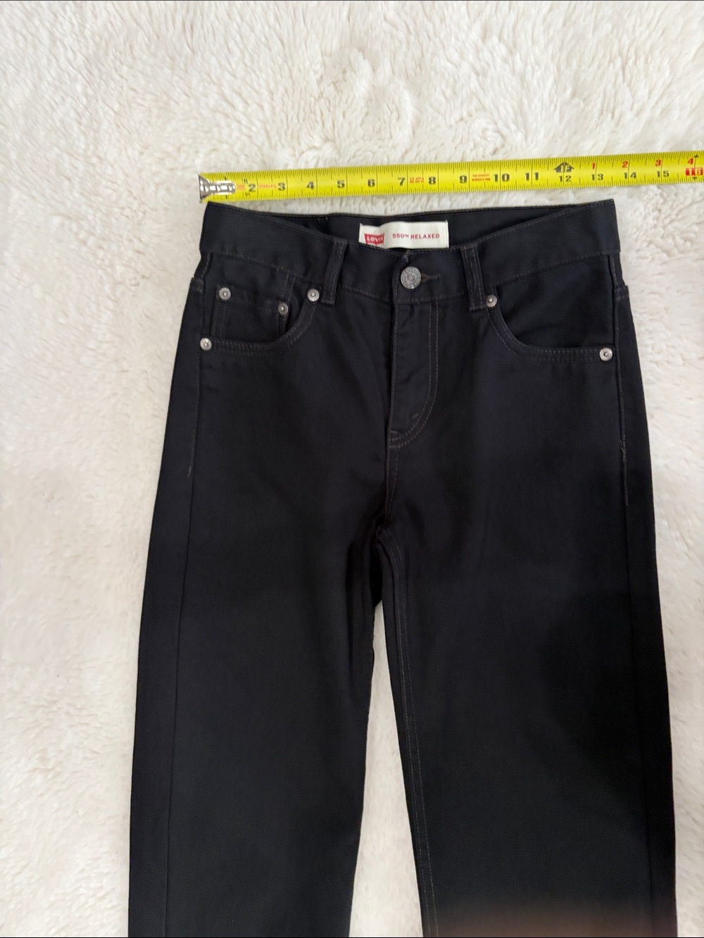 Levi's 550 Relaxed ,Loose through thigh tapered Leg ,Size 14Reg,Jeans in Black - Picture 11 of 17